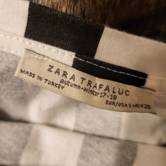 ZARA Trafaluc black and white striped top Small - Picture 15 of 16